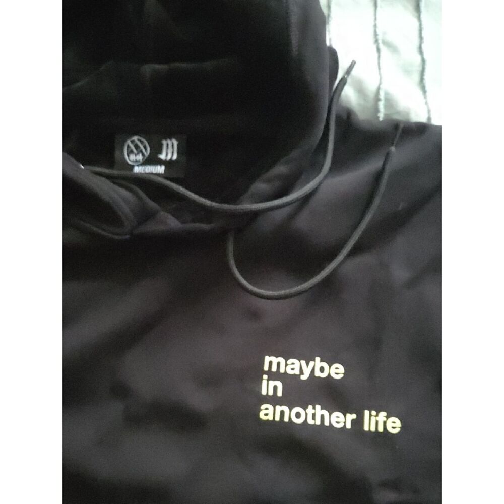 Black Hoodie with Yellow Logo - Picture 4 of 4